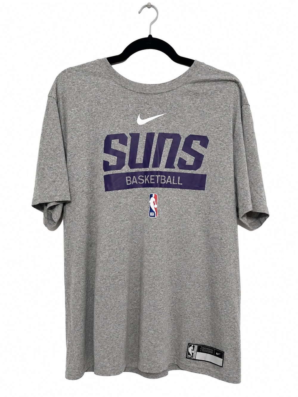 Nike Gray T‑Shirt with Purple Suns Graphics